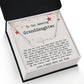 Personalized Christmas Gift from Nana & Papa to Granddaughter - Signature Style Name Necklace