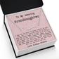 Personalized Birthday Gift for Granddaughter – Custom Signature Style Name Necklace – Unique Name Plate Necklace from Granny