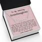 Personalized Birthday Gift for Granddaughter – Custom Signature Style Name Necklace – Unique Name Plate Necklace from Nana