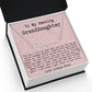 Personalized 25th Birthday Gift from Nana to Granddaughter - Signature Style Name Necklace
