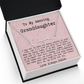 Personalized Birthday Gift for Granddaughter – Custom Signature Style Name Necklace – Unique Name Plate Necklace from Bubbe