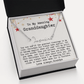 Personalized Christmas Gift from Grandpa to Granddaughter - Signature Style Name Necklace