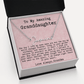 Personalized Golden Birthday Gift from Grandma to Granddaughter - Signature Style Name Necklace