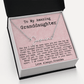 Personalized 25th Birthday Gift from Grandma to Granddaughter - Signature Style Name Necklace