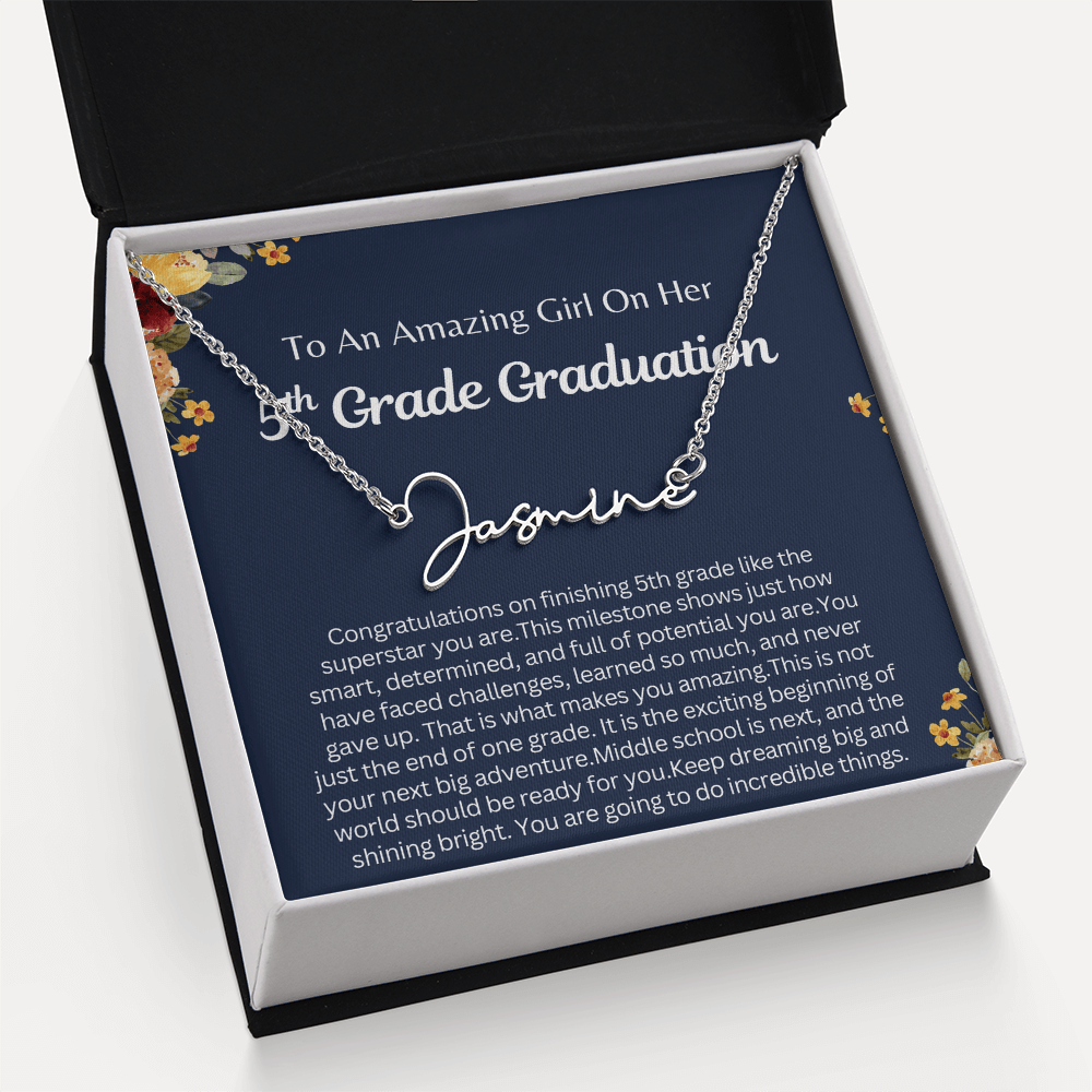 Personalized 5th  Grade Graduation Gift for Her - You are going to do Incredible Things!