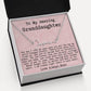 Personalized 25th Birthday Gift from Nana to Granddaughter - Signature Style Name Necklace