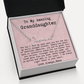 Personalized 21st Birthday Gift from Nana to Granddaughter - Signature Style Name Necklace