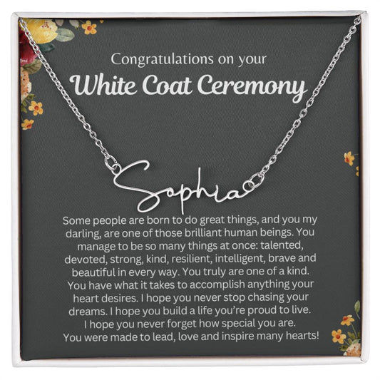 White_Coat_Ceremony_graduation_gift_grybgrnd-1 2023OTOBER30 Signature Style Name necklcace