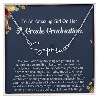 Personalized 5th  Grade Graduation Gift for Her - You are going to do Incredible Things!