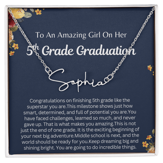 Personalized 5th  Grade Graduation Gift for Her - You are going to do Incredible Things!