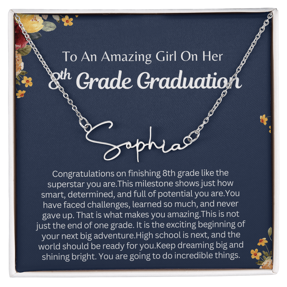 Personalized 8th Graduation Gift for Her - You Are Going To Do Incredible Things!