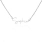 Personalized Confirmation Gift from Grandpa to Granddaughter - Signature Style Name Necklace