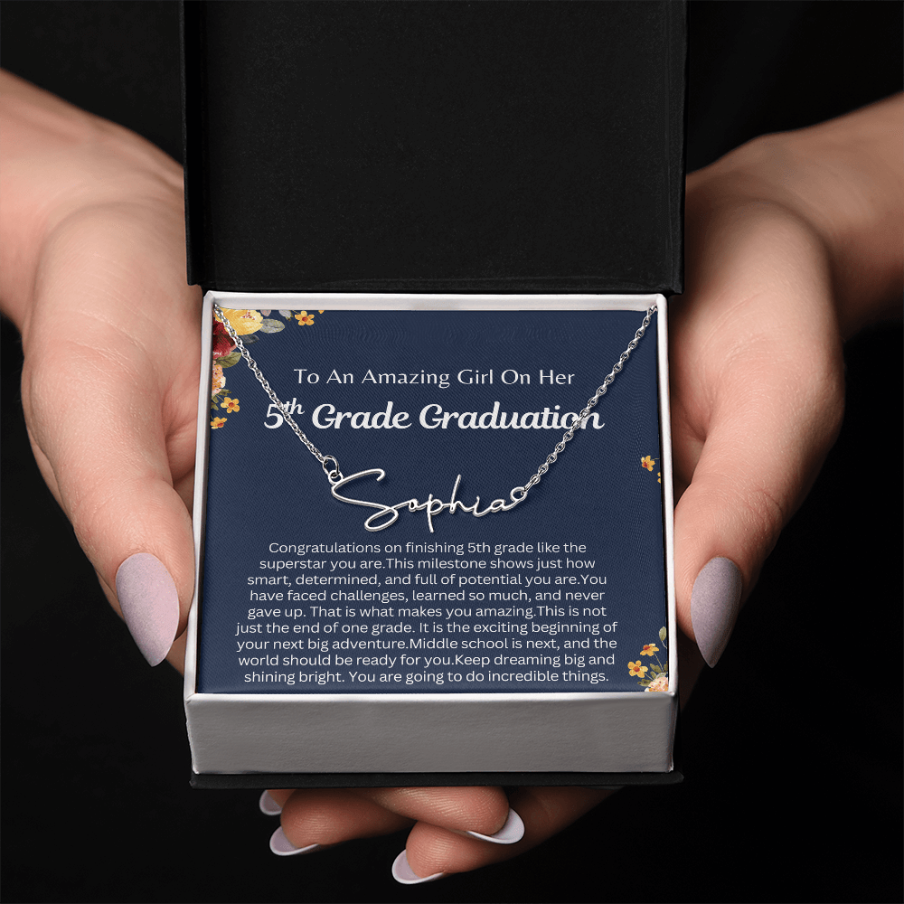 Personalized 5th  Grade Graduation Gift for Her - You are going to do Incredible Things!