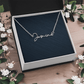 Personalized Signature Style Name Necklace, Famprecious Gifts Signature Style Necklace Chain with Gift Box
