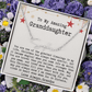 Personalized Christmas Gift from Grandpa to Granddaughter - Signature Style Name Necklace
