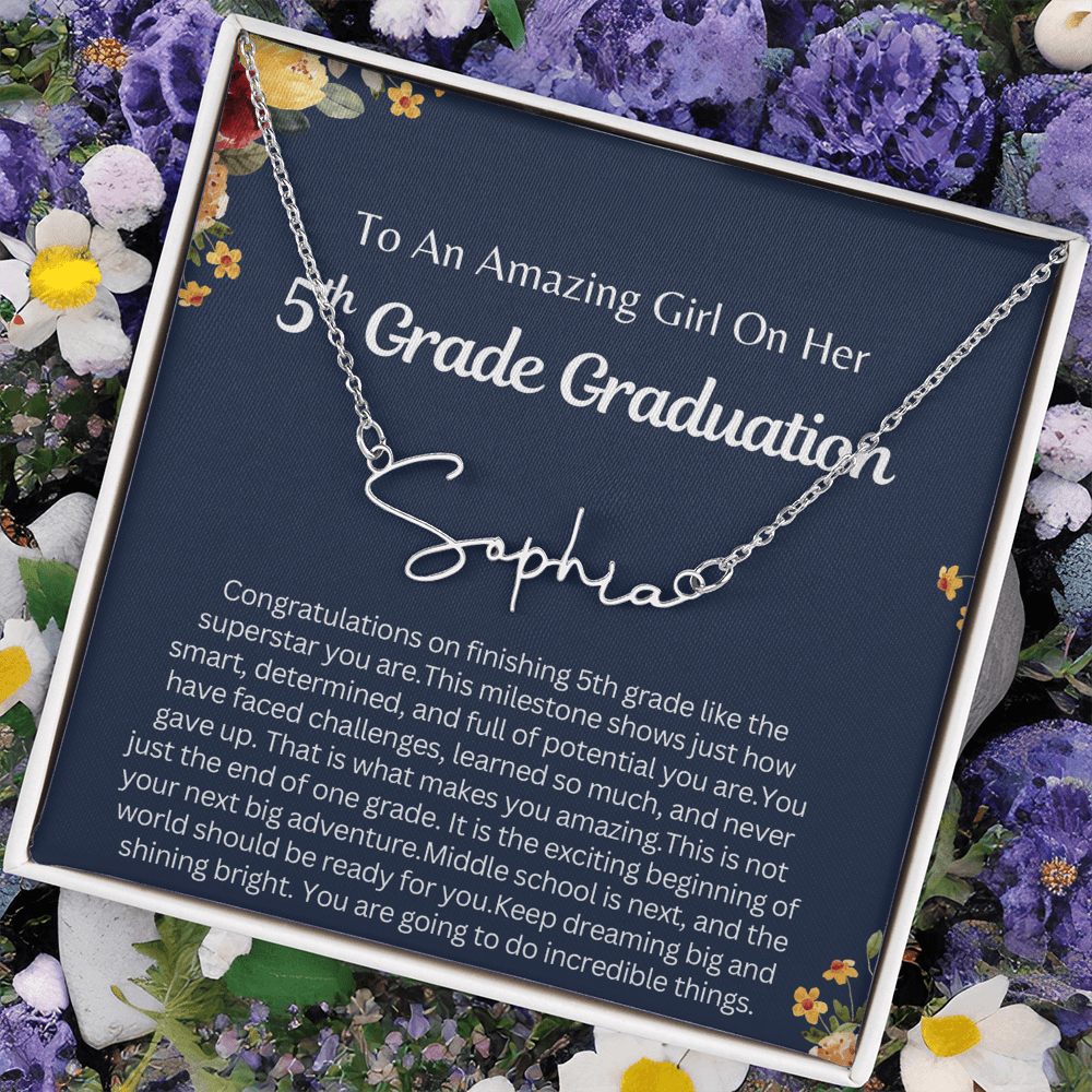 Personalized 5th  Grade Graduation Gift for Her - You are going to do Incredible Things!