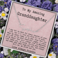 Personalized Birthday Gift for Granddaughter – Custom Signature Style Name Necklace – Unique Name Plate Necklace from Grandpa