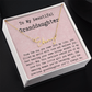 Personalized Birthday Gift for Granddaughter – Custom Signature Style Name Necklace – Unique Name Plate Necklace from Grandma, Nana, or Grandpa