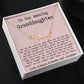 Personalized 13th Birthday Gift for Granddaughter from Grandpa and Grandma - Signature Style Name Necklace