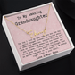 Personalized 21st Birthday Gift from Nana to Granddaughter - Signature Style Name Necklace