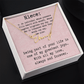 Personalized Birthday Gift for Niece – Custom Signature Style Name Necklace – Unique Name Plate Necklace Birthday Present from Aunt