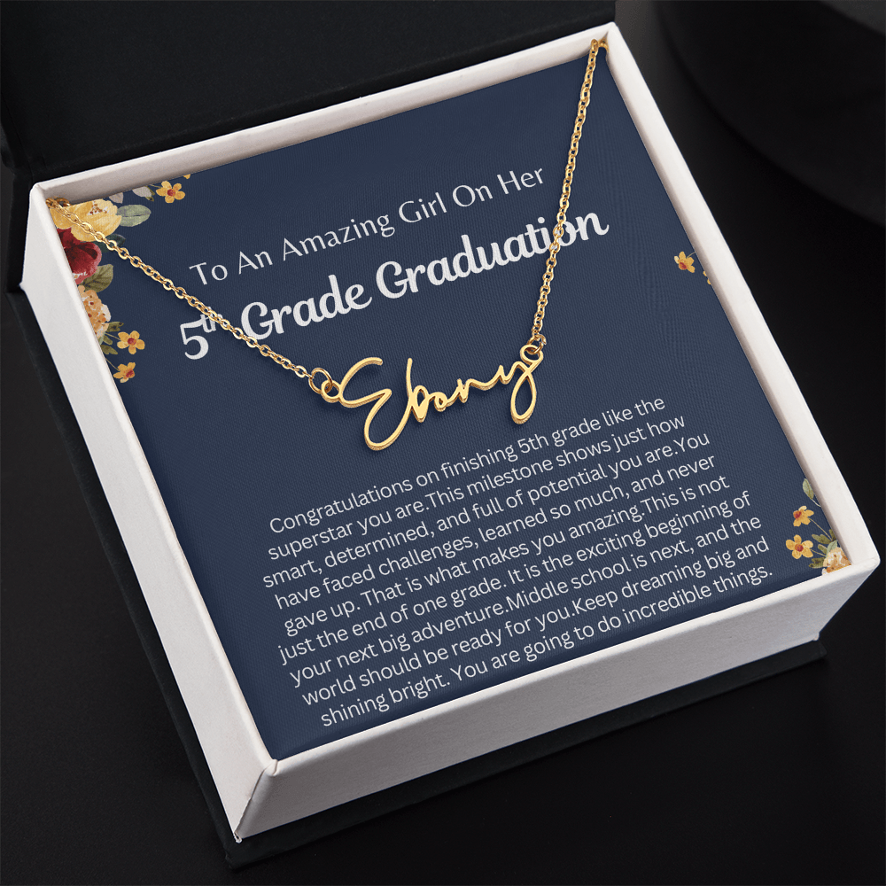 Personalized 5th  Grade Graduation Gift for Her - You are going to do Incredible Things!