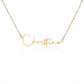 1st Day of College - Signature Style Name Necklace - Custom Gift for Daughter, Granddaughter