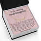 Personalized 13th Birthday Gift for Granddaughter from Nana - Signature Style Name Necklace
