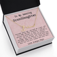 Personalized 13th Birthday Gift for Granddaughter from Papa - Signature Style Name Necklace