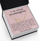 Personalized 21st Birthday Gift from Nana to Granddaughter - Signature Style Name Necklace