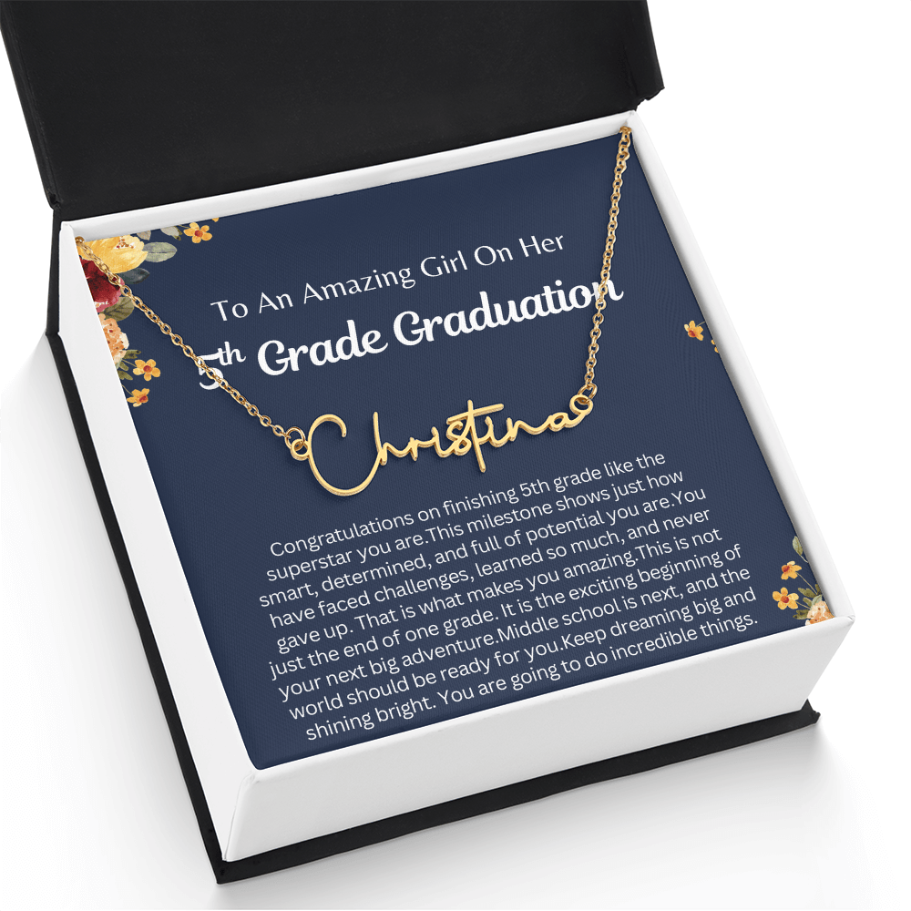 Personalized 5th  Grade Graduation Gift for Her - You are going to do Incredible Things!