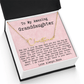Personalized 25th Birthday Gift from Nana to Granddaughter - Signature Style Name Necklace