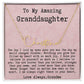 Personalized Birthday Gift for Granddaughter from Grandma - Signature Style Name Necklace