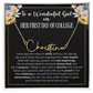 1st Day of College - Signature Style Name Necklace - Custom Gift for Daughter, Granddaughter