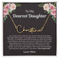 Personalized Gift Daughter from Mom - Customizable Signature Style Name Necklace