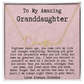 Personalized 18th Birthday Gift for Granddaughter from Grandpa - Signature Style Name Necklace