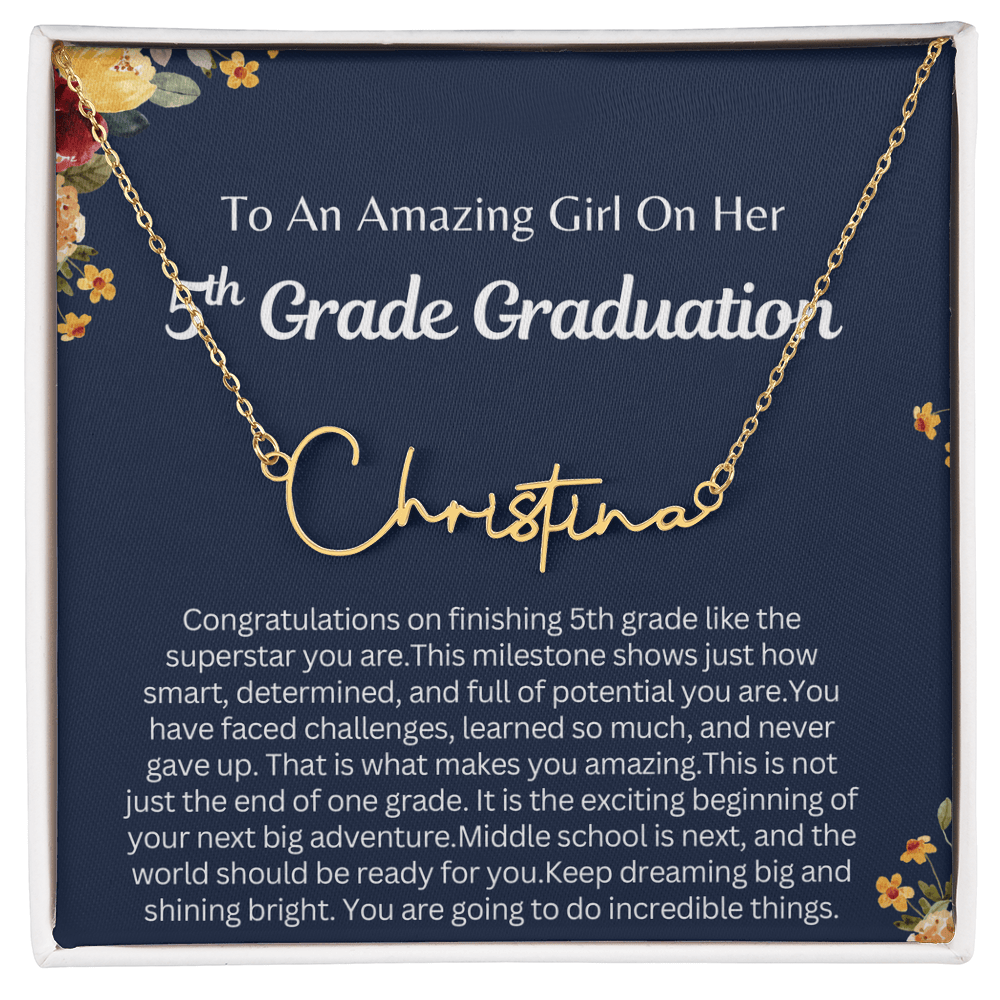 Personalized 5th  Grade Graduation Gift for Her - You are going to do Incredible Things!