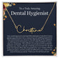dental_hygienist Personalized  Signature Style Name Necklace Gift for Her - Customizable Necklace