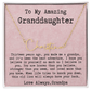 Personalized 13th Birthday Gift for Granddaughter from Grandpa - Signature Style Name Necklace