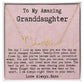 Personalized 25th Birthday Gift from Nana to Granddaughter - Signature Style Name Necklace