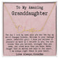 Personalized 13th Birthday Gift for Granddaughter from Grandma - Signature Style Name Necklace