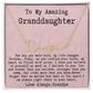 Personalized Confirmation Gift from Grandpa to Granddaughter - Signature Style Name Necklace