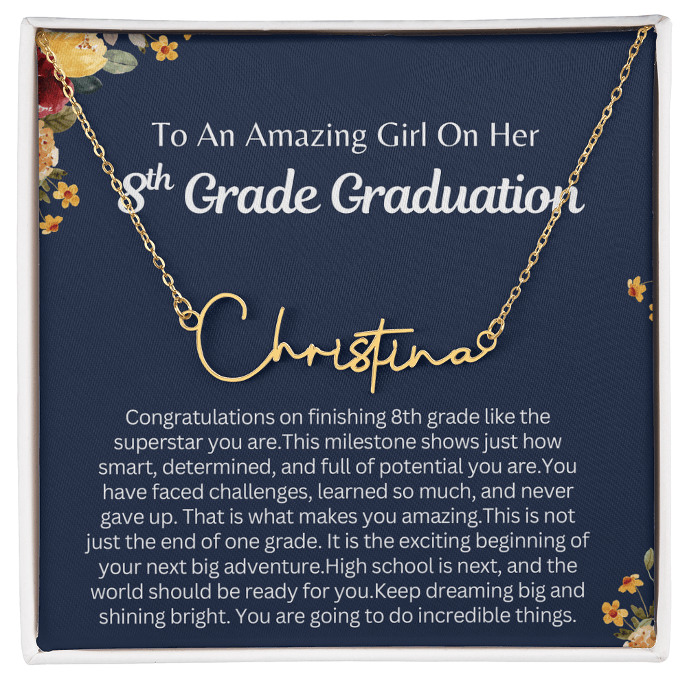 Personalized 8th Graduation Gift for Her - You Are Going To Do Incredible Things!
