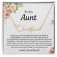 Personalized Gift for Aunt- Customizable Signature Style Name Necklace -  I Love You So Much