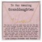 Personalized 13th Birthday Gift for Granddaughter from Grandpa and Grandma - Signature Style Name Necklace
