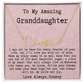 Personalized Birthday Gift for Granddaughter – Custom Signature Style Name Necklace – Unique Name Plate Necklace from Granny