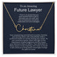 Personalized Gift for Future Lawyer - Customizable Signature Style Name Necklace for Her