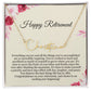 Personalized Retirement Gift for Her - Customizable Signature Style Name Necklace