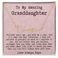 Personalized 13th Birthday Gift for Granddaughter from Papa - Signature Style Name Necklace