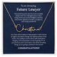 Personalized Gift for Future Lawyer - Customizable Signature Style Name Necklace for Her